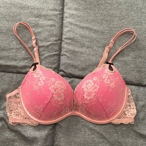 Victoria’s Secret pink lace bra